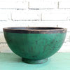 Vintage Green Wooden Bowl Dulang