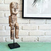 Wooden Ethnic Sitting People On Stand (W)