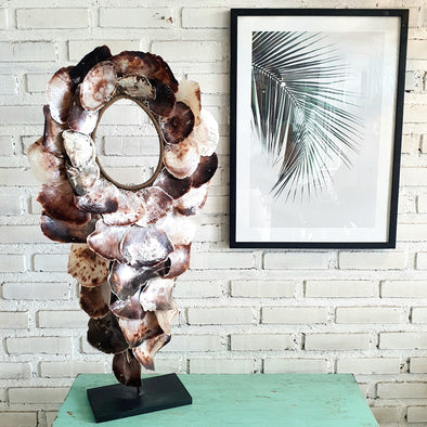 Large Sea Clam Shell Pendant Style Decor With Stand2