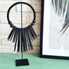 Small White Shell & Wood Necklace Style Decor With Stand