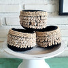 Macrame Knitted Pouch With Beads & Shells (W)