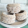 Macrame Knitted Pouch With Beads & Shells (W)