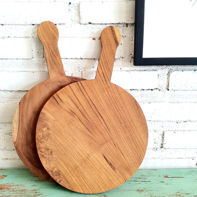 Round Shaped Teak Cutting Or Serving Board