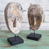 Natural Color Tribal Mask With Stand