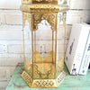 Arabic Brass & Glass Candle Holder (W)