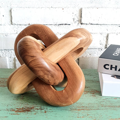 Carved Wooden Chain Decoration