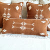 Embroided Brown Arrow Motif Cushion