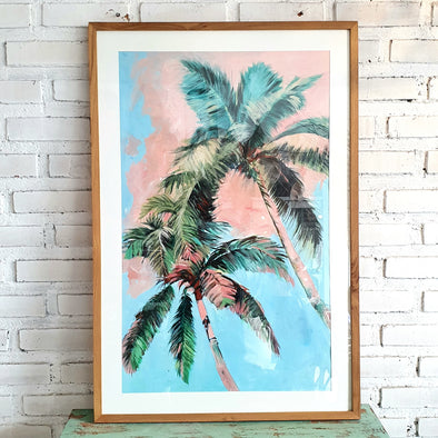 Abstrac Painting Frame (Natural)