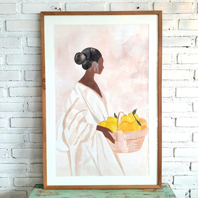Abstrac Painting Frame (Natural)