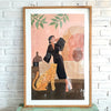 Abstrac Painting Frame (Natural)