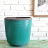 Antique Green Wooden Planter