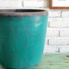 Antique Green Wooden Planter