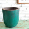 Antique Green Wooden Planter