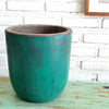 Antique Green Wooden Planter