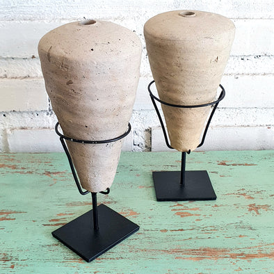 Natural Stone Artifact on Stand (W)