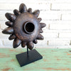 Wooden Tribal Sun Ornament