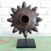 Wooden Tribal Sun Ornament
