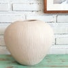 Textured Nude Clay Vase