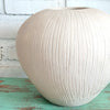Textured Nude Clay Vase