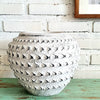 Rustic Textured Clay Vase