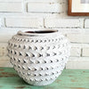 Rustic Textured Clay Vase