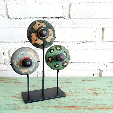 Wooden Ethnic Gasing Set of 3 (Small)