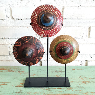 Wooden Ethnic Gasing Set of 3 (Large)