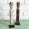 Rustic Wooden Statue With Stand