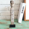 Rustic Wooden Statue With Stand