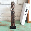 Rustic Wooden Statue With Stand