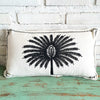 White Palm Tree Embroidered Cushion