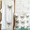 Mini Palm Embroidered Bed Runner