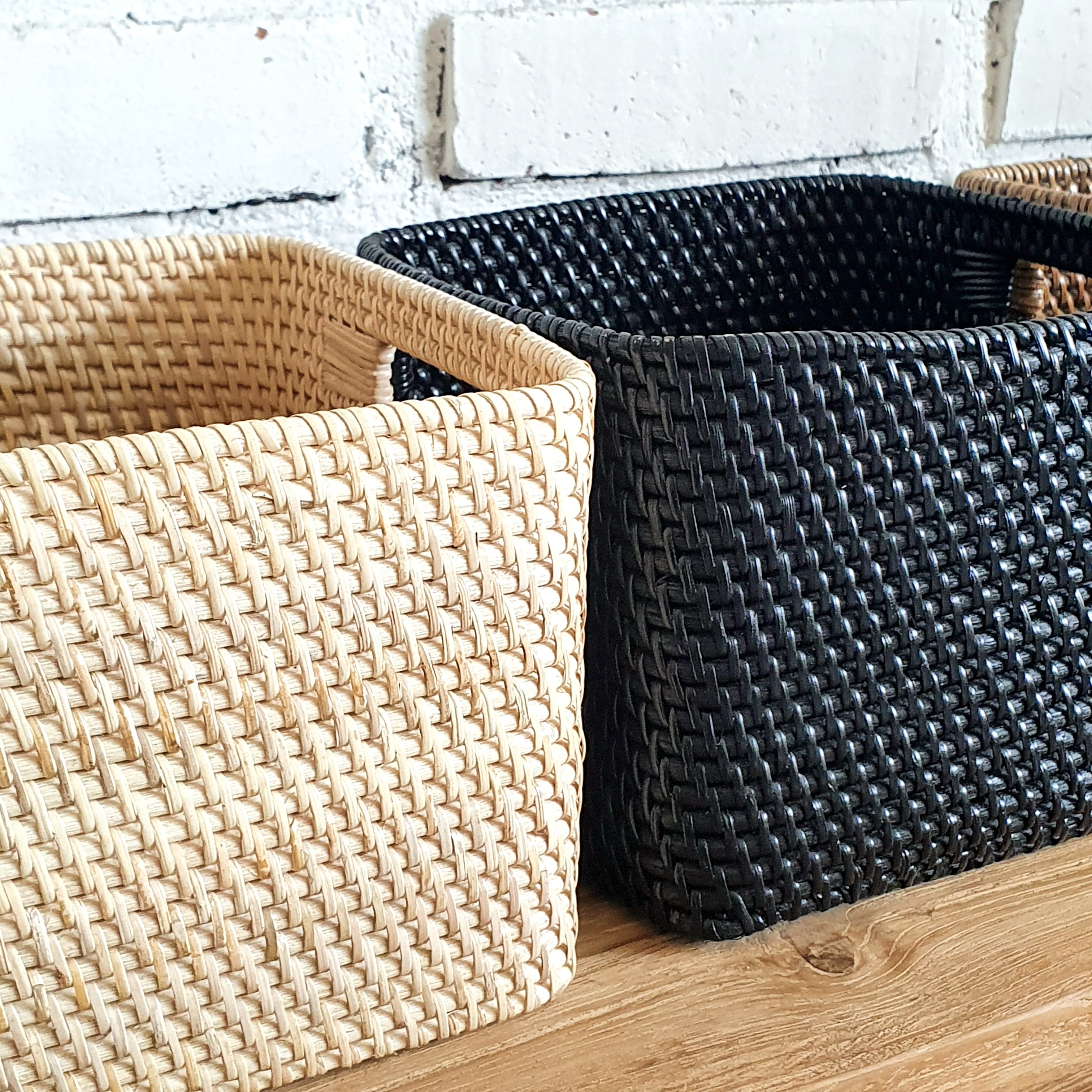 Square Rattan Boxes Rattan Square Box – Canggu & Co