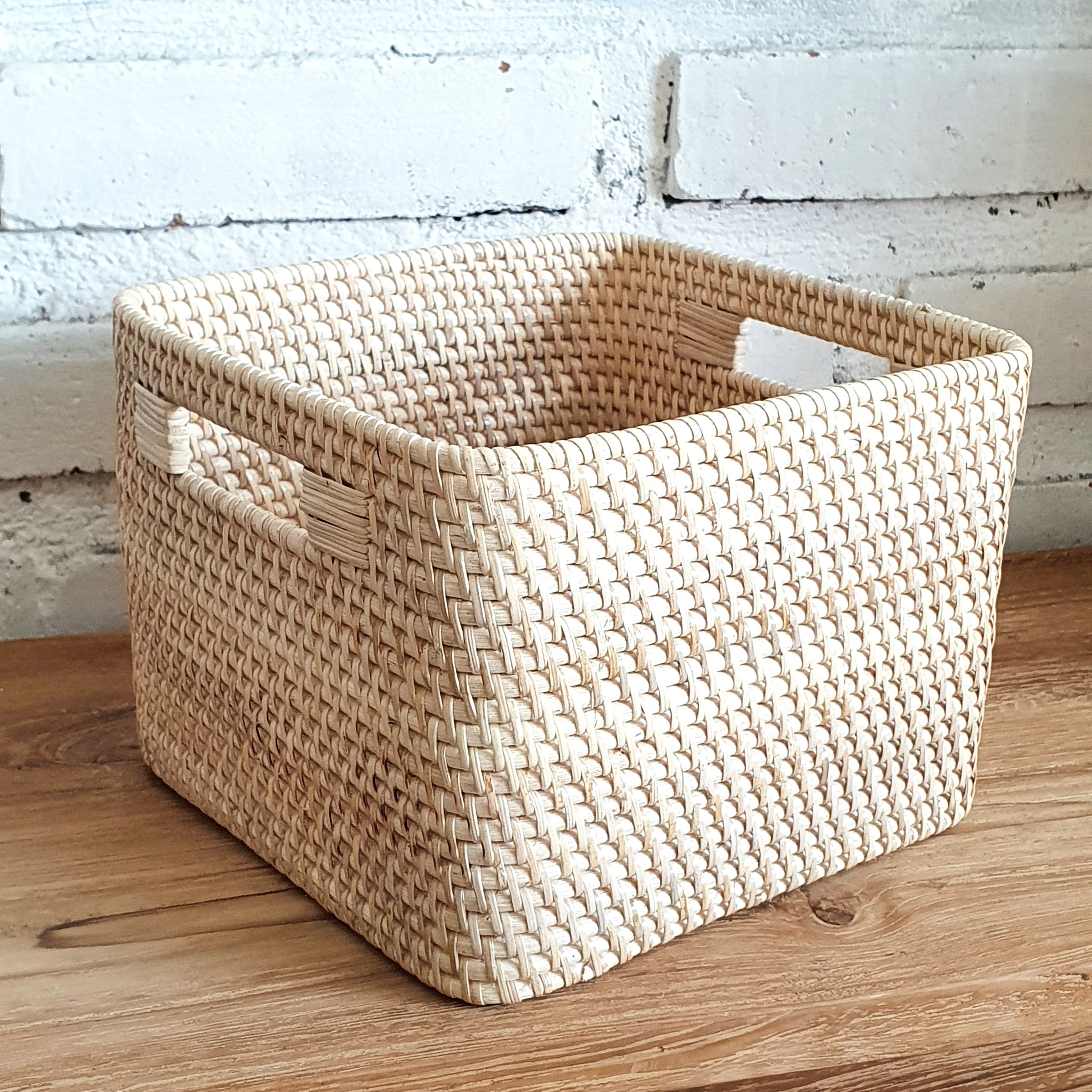 Square Rattan Boxes Rattan Square Box – Canggu & Co