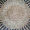 Round Floor Mat with Parallel Lines