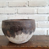 Brown and White Pottery Bowl Vas