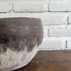 Brown and White Pottery Bowl Vas