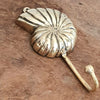Golden Brass Nautilus Clamshell Hook