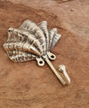 Golden Brass Kima Clamshell Hooks