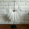 Wooden White Cuttlefish Necklace Decor