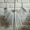 Wooden White Cuttlefish Necklace Decor