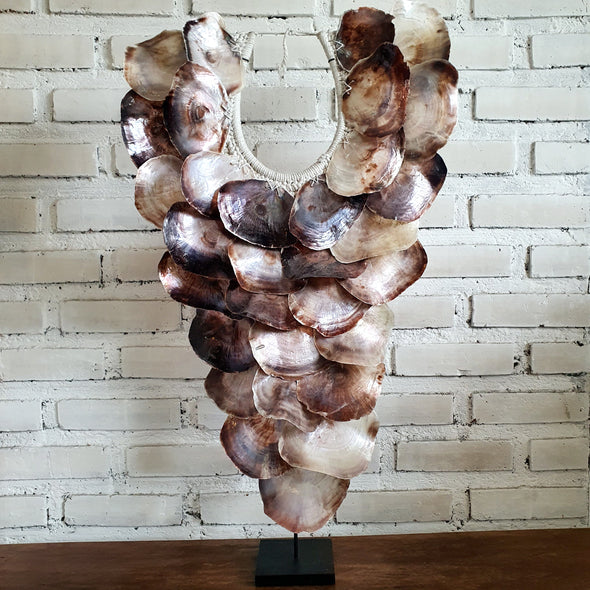 Large Sea Clam Shell Pendant Style Decor With Stand