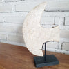 Marble Axe Stone with Stand (W)