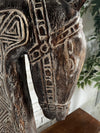 Big Wooden Horse Head with Stand