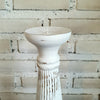 Carved Pillar Wooden Candle Holder02 (Extra Small Set 3)