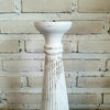 Carved Pillar Wooden Candle Holder02 (Extra Small Set 3)