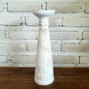 Carved Pillar Wooden Candle Holder02 (Extra Small Set 3)