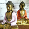 New Antique Large Resin Sitting Buddha Statue