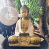 New Antique Large Resin Sitting Buddha Statue