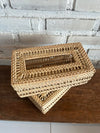 Rectangle Tissue Box Rattan (W)